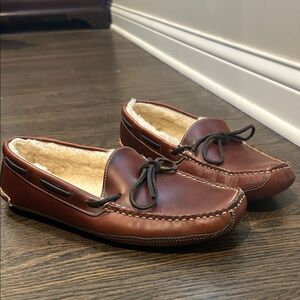 LL Bean leather slippers